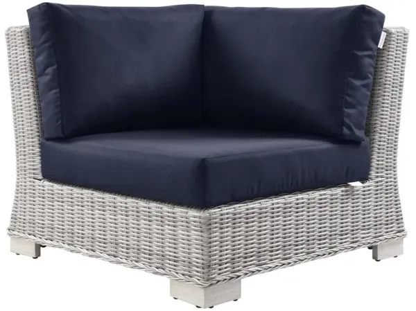 Conway Outdoor Patio Wicker Rattan Corner Chair
