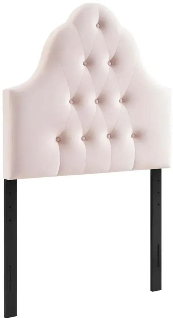Sovereign Twin Diamond Tufted Performance Velvet Headboard