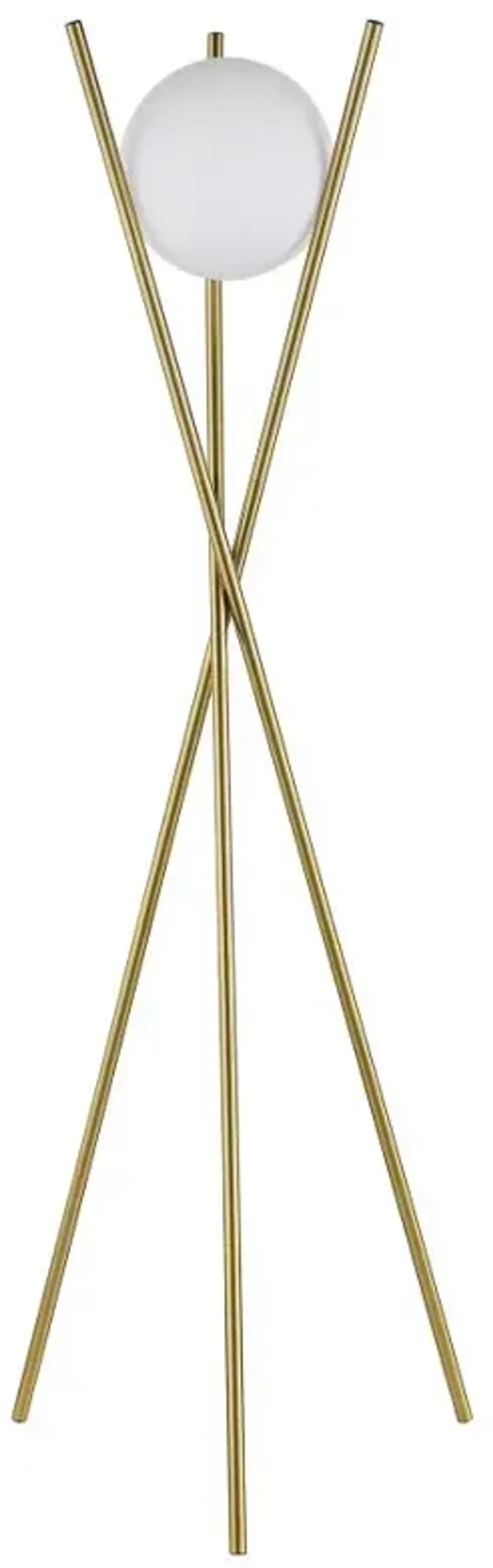 Yamileth Tripod Floor Lamp Gold