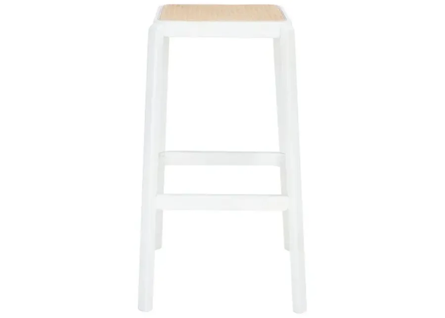 SILUS BACKLESS CANE BAR STOOL