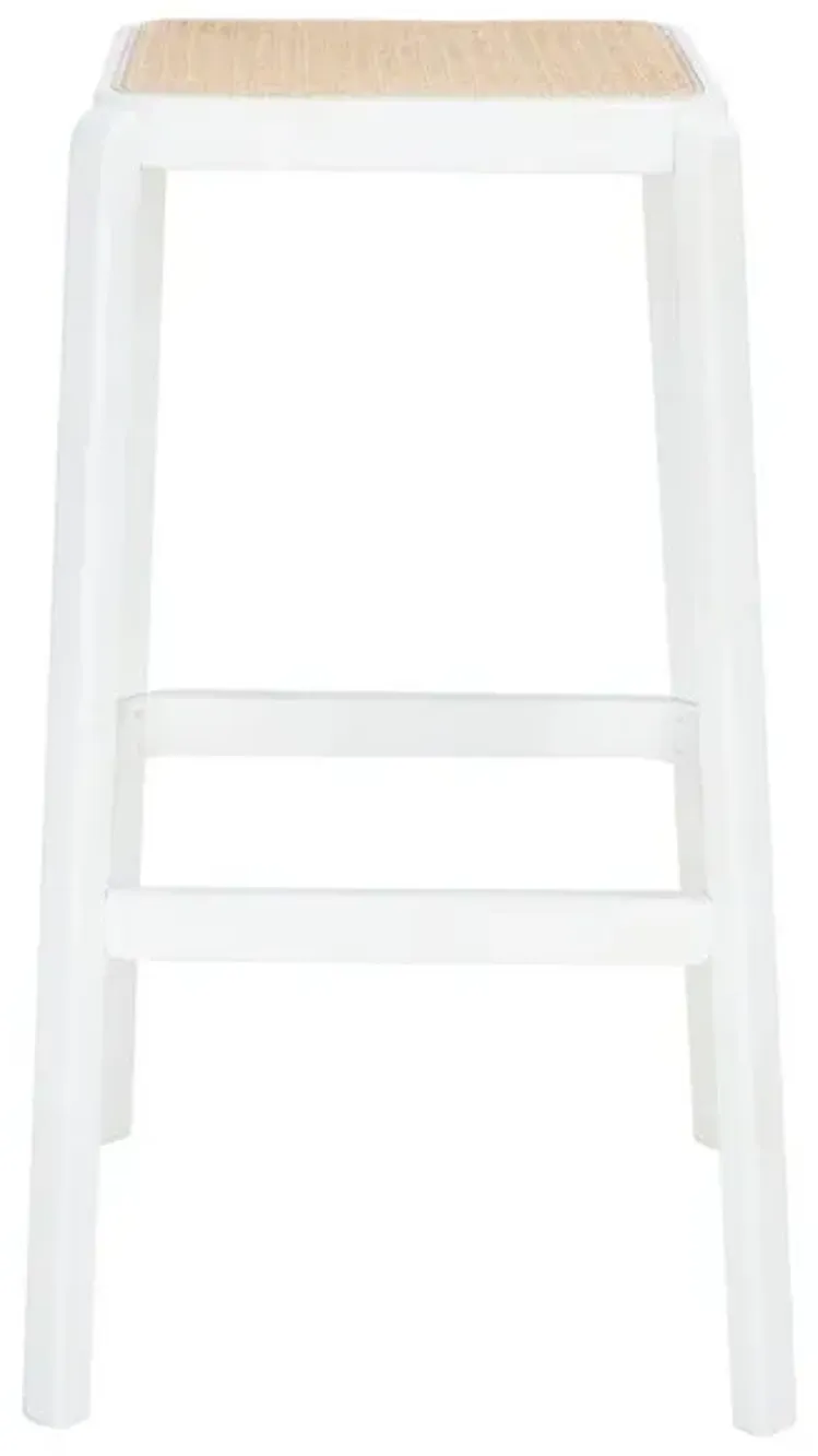 SILUS BACKLESS CANE BAR STOOL