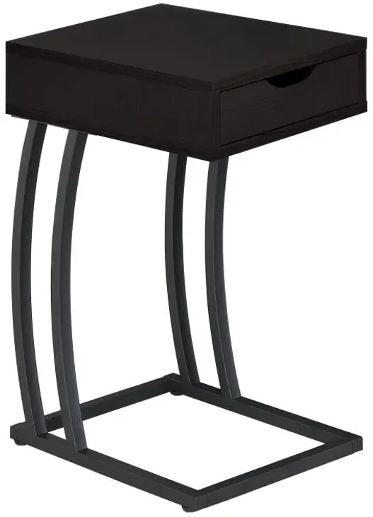 Troy Accent Table with Power Outlet Cappuccino