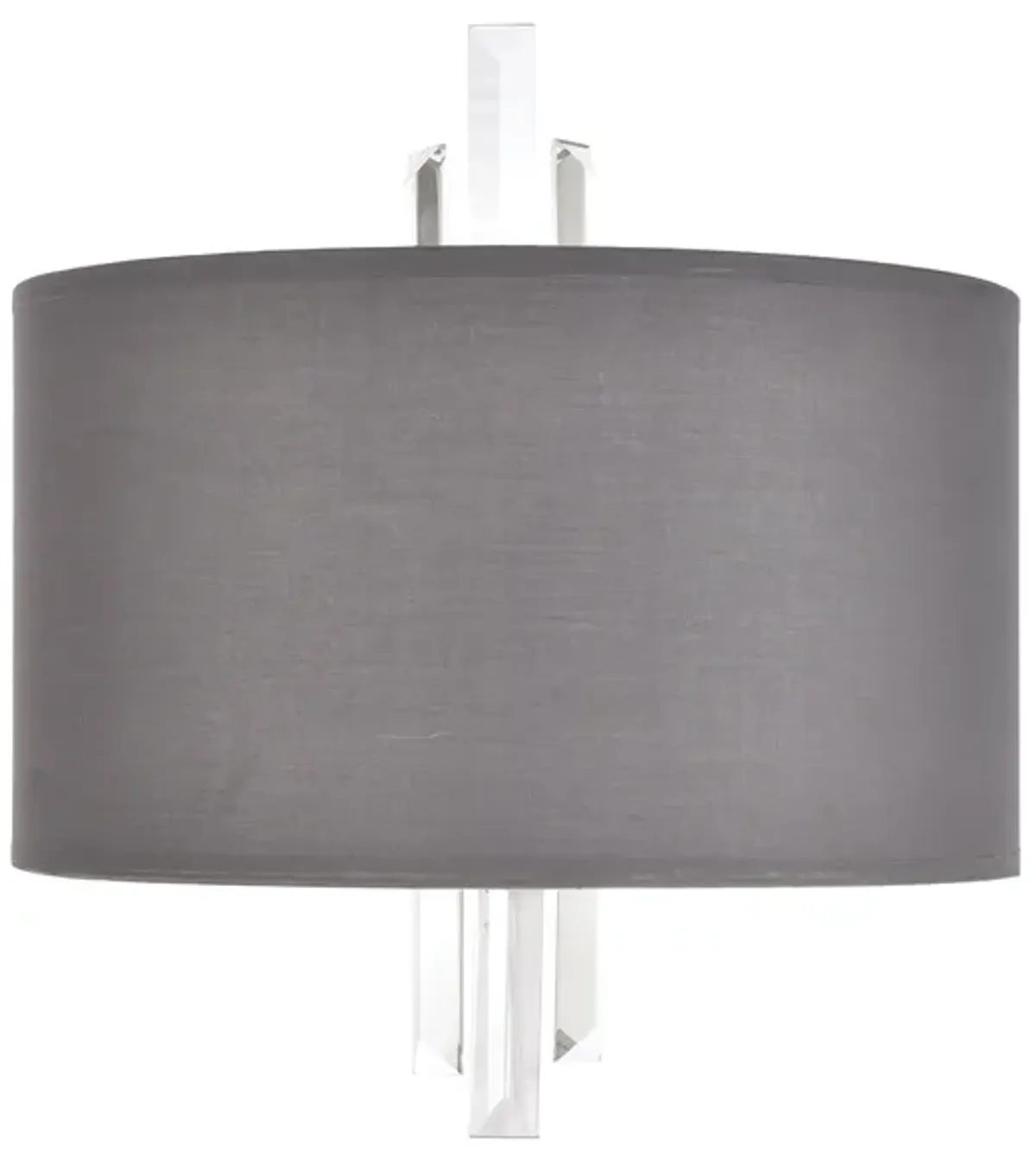 Crystal Falls 14" High 2-Light Sconce - Satin Nickel