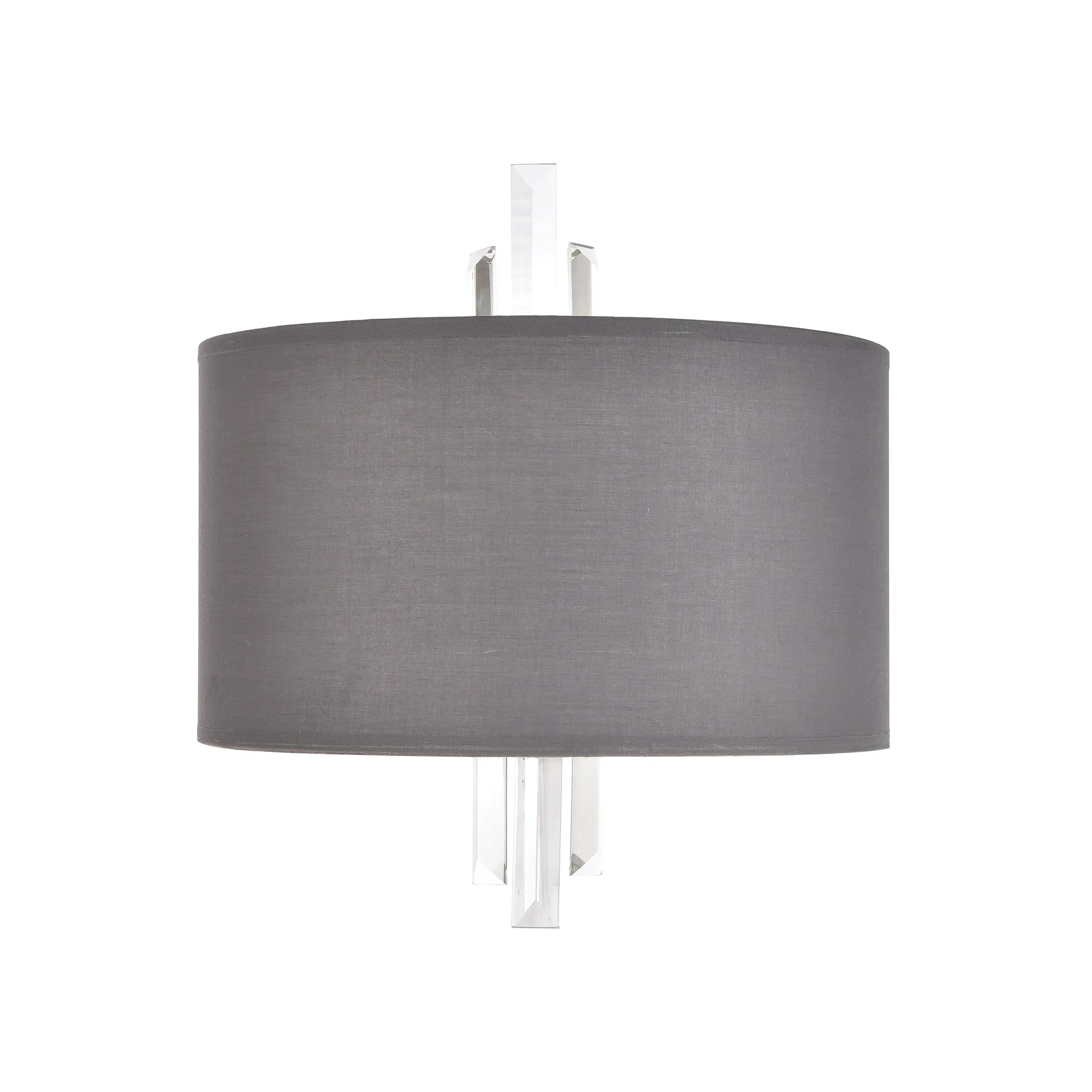 Crystal Falls 14" High 2-Light Sconce - Satin Nickel