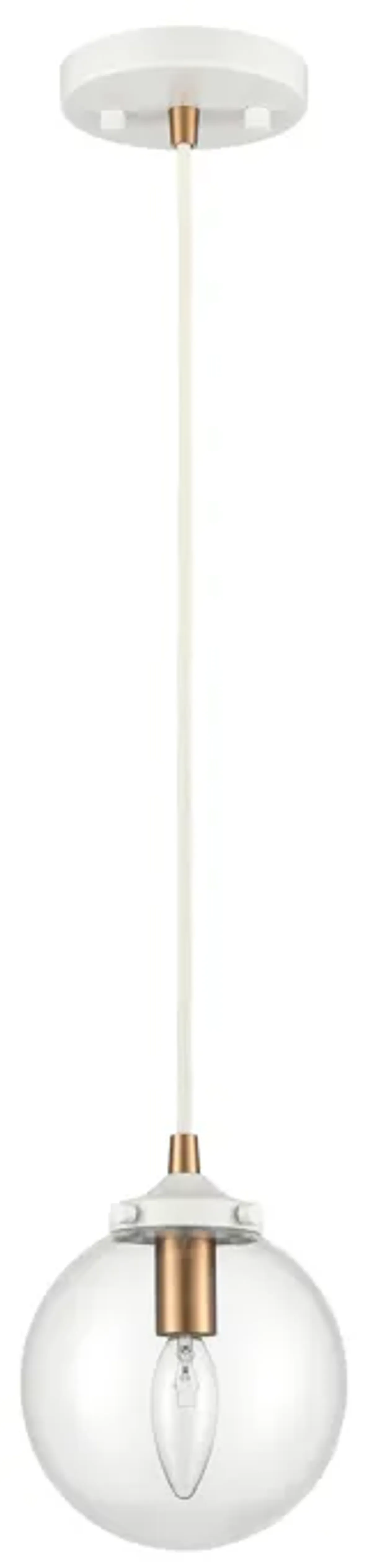 Boudreaux 6" Wide 1-Light Mini Pendant - Matte White