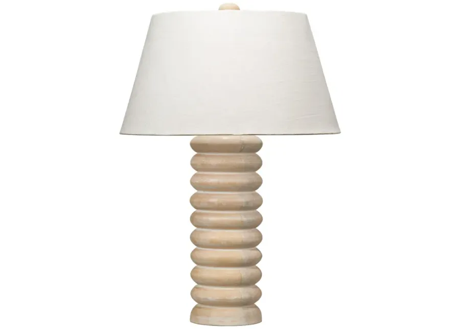 Abacus Mango Wood Table Lamp