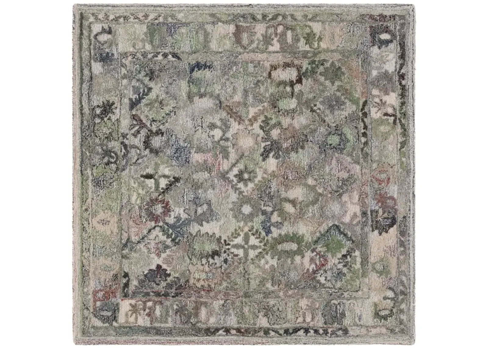 MARQUEE 126 GREEN  6' x 6' Square Square Rug