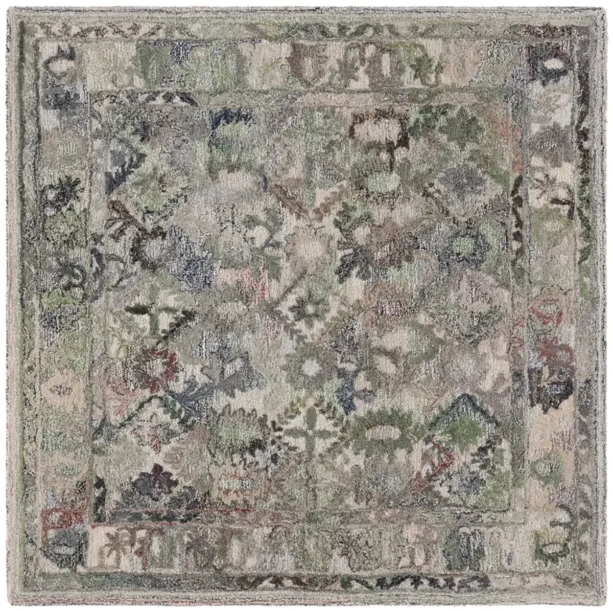 MARQUEE 126 GREEN  6' x 6' Square Square Rug