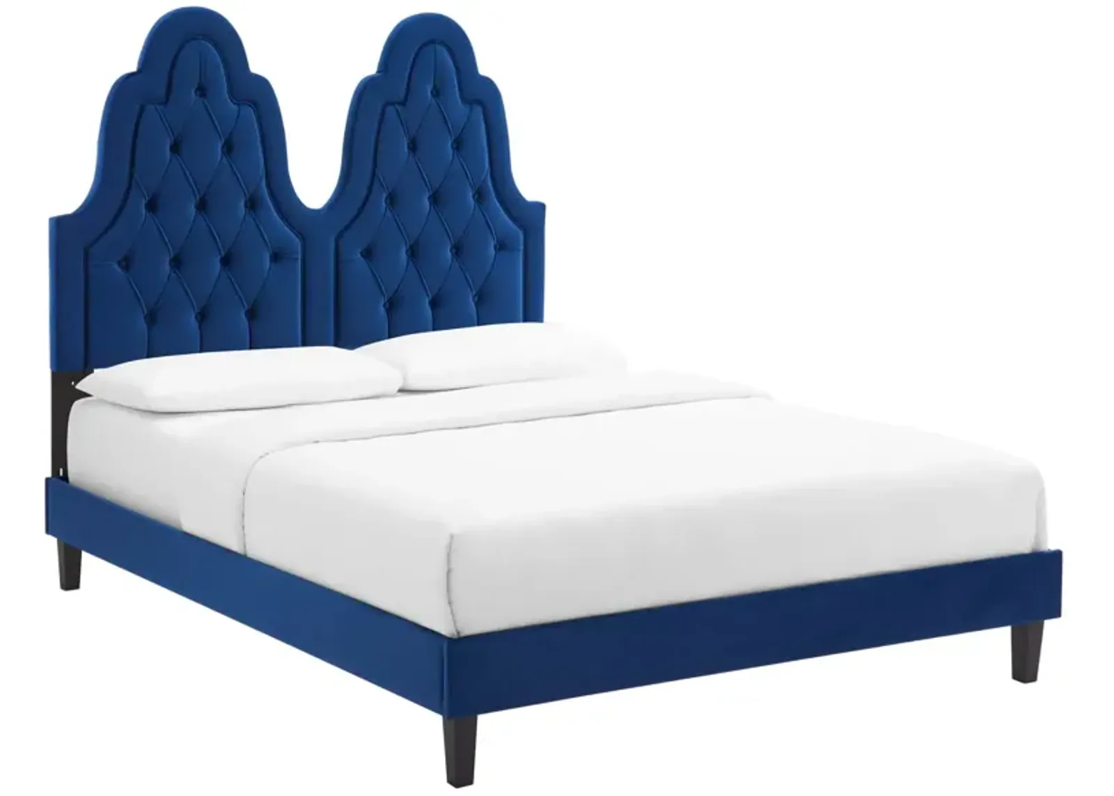 Alexandria Tufted Performance Velvet King Platform Bed