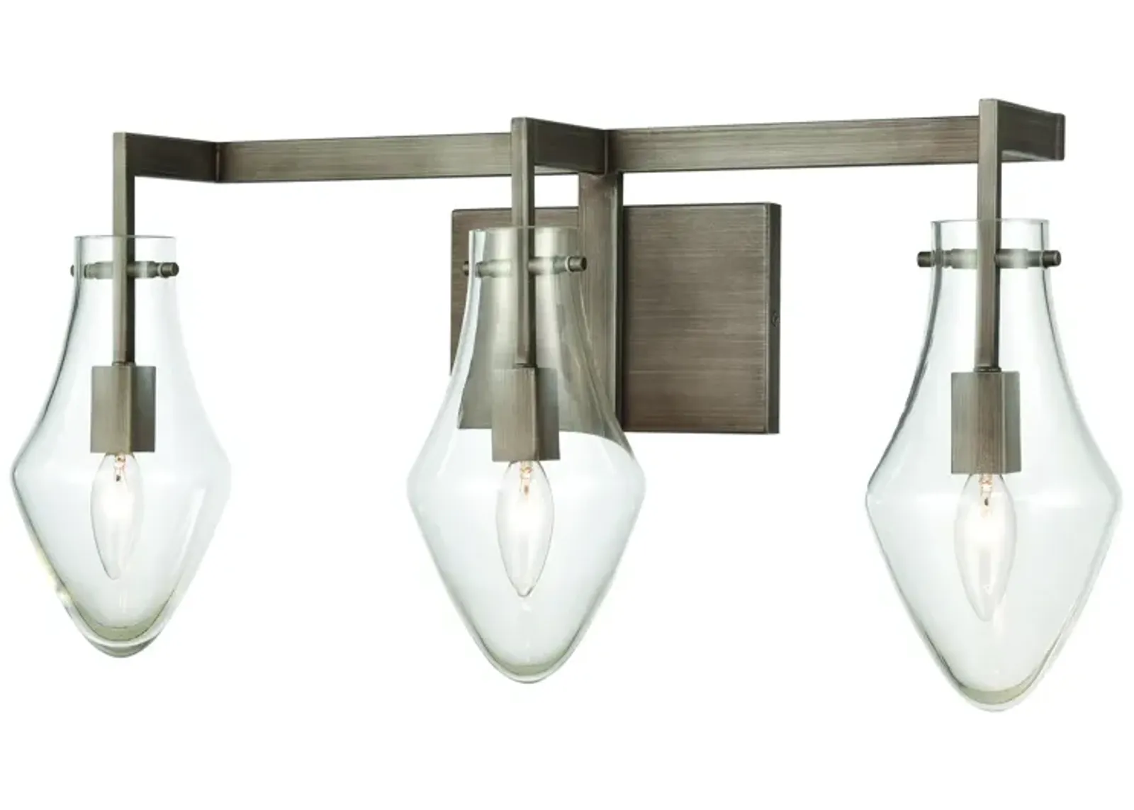 Culmination 26" Wide 3-Light Vanity Light - Weathered Zinc