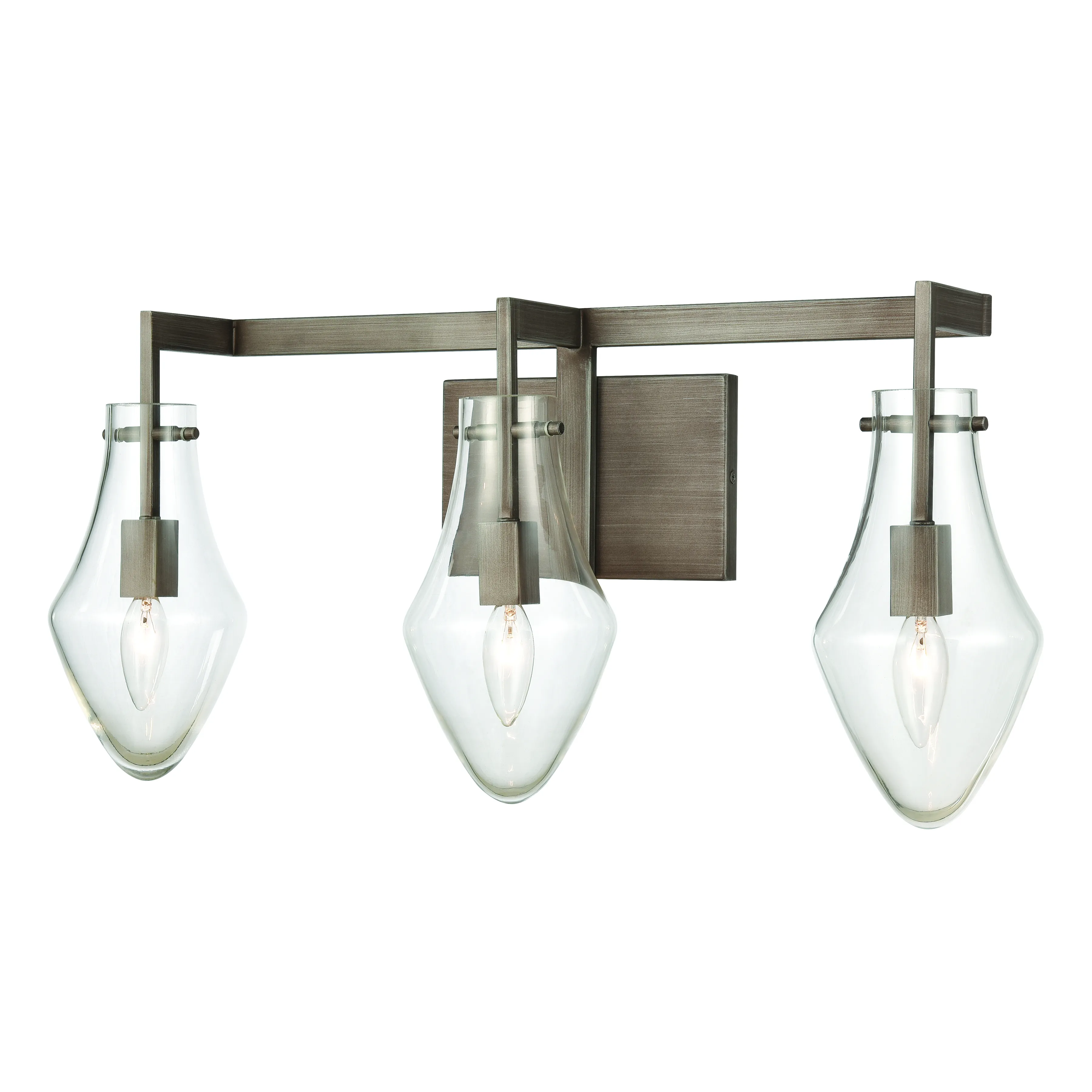 Culmination 26" Wide 3-Light Vanity Light - Weathered Zinc