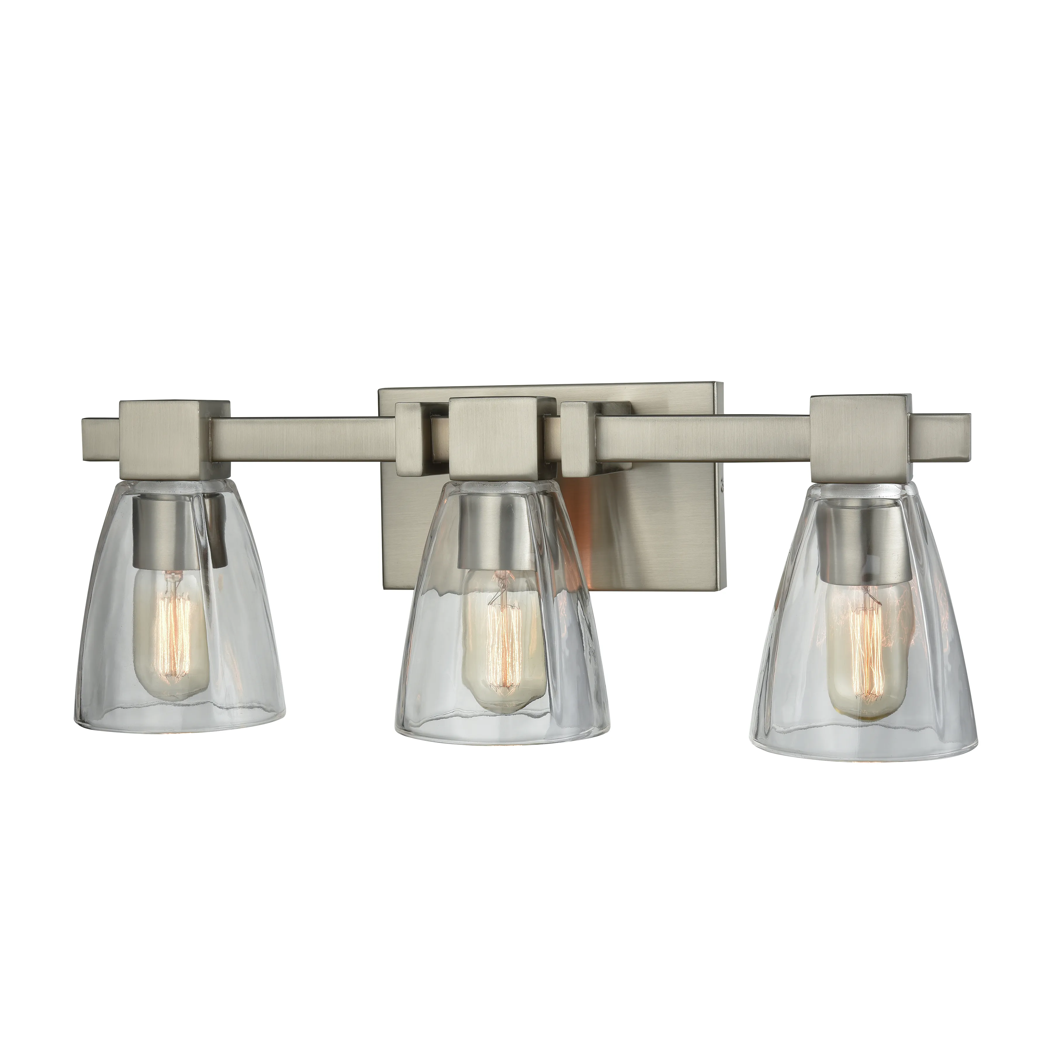 Ensley 20" Wide 3-Light Vanity Light - Satin Nickel