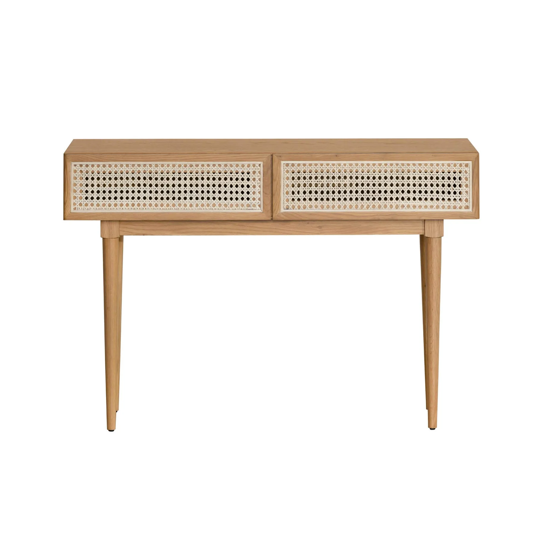 Cane Console Table