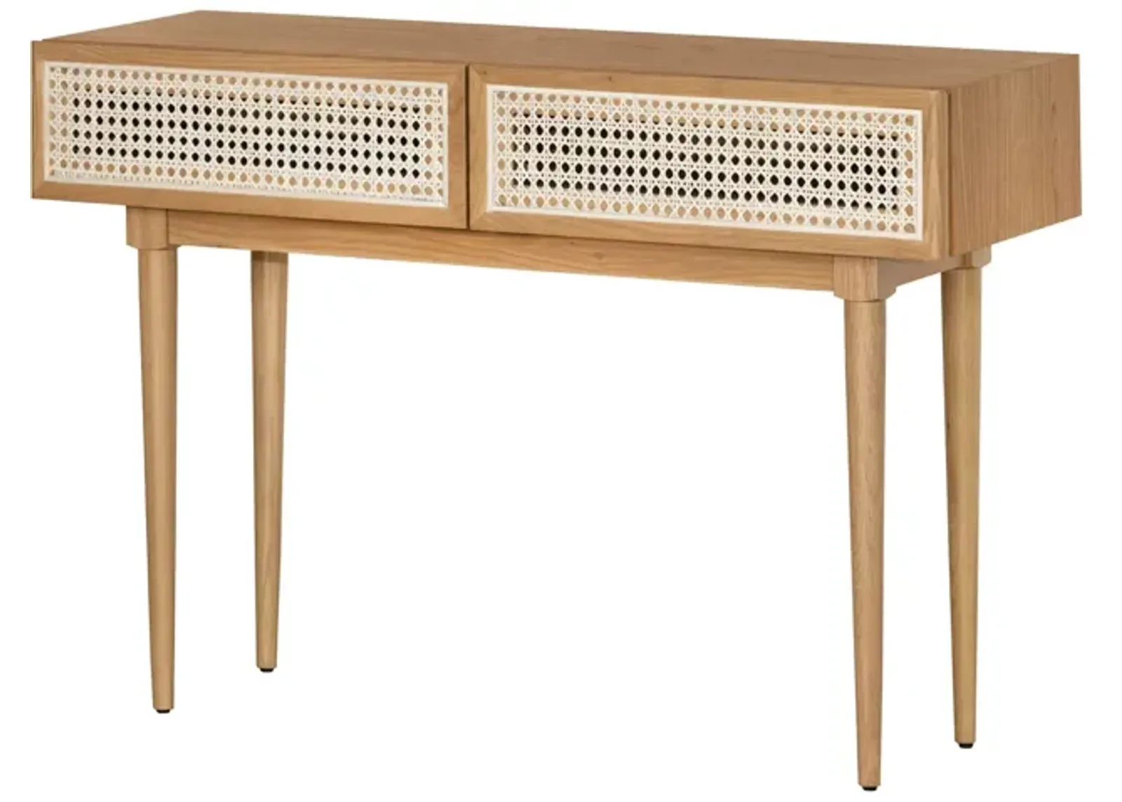 Cane Console Table