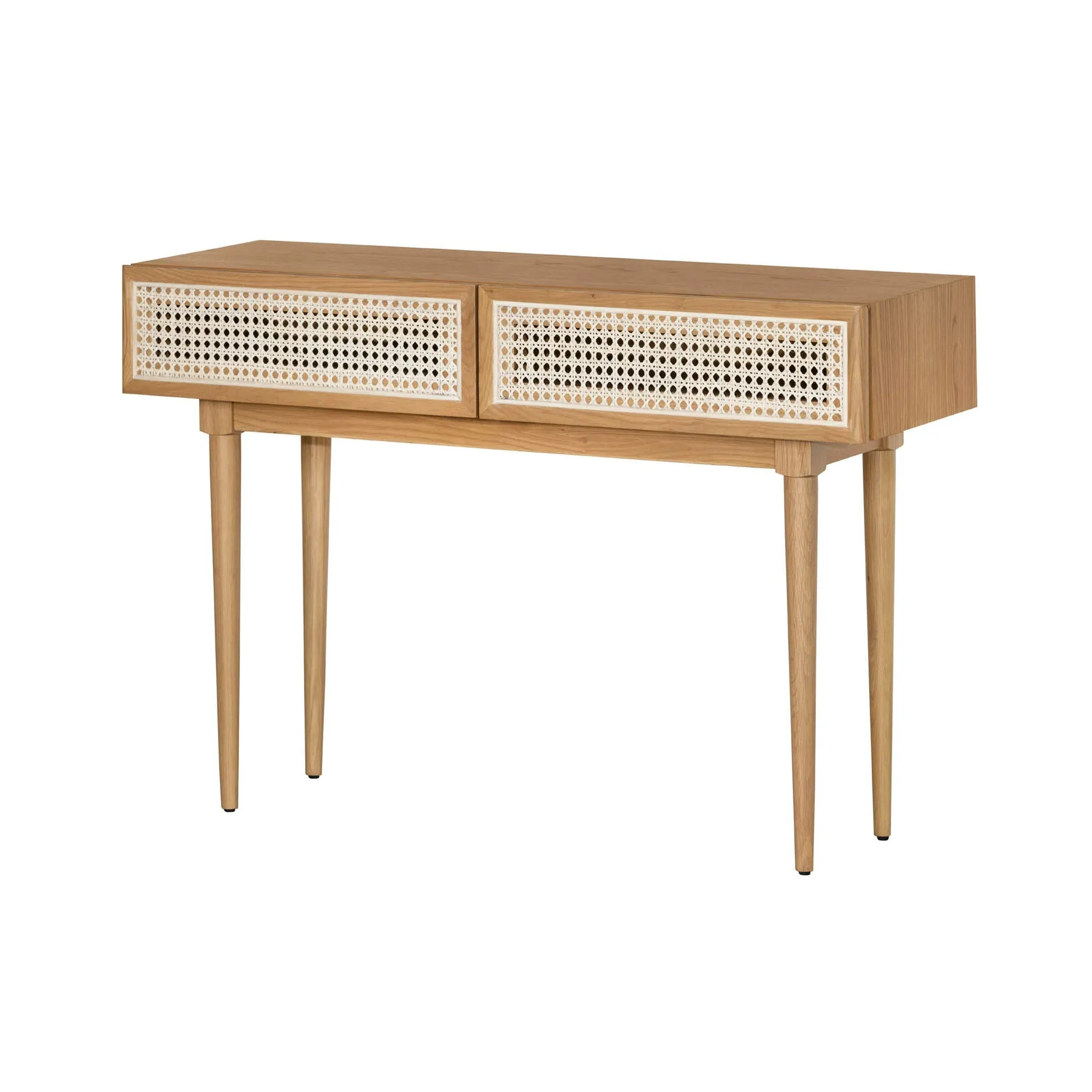 Cane Console Table