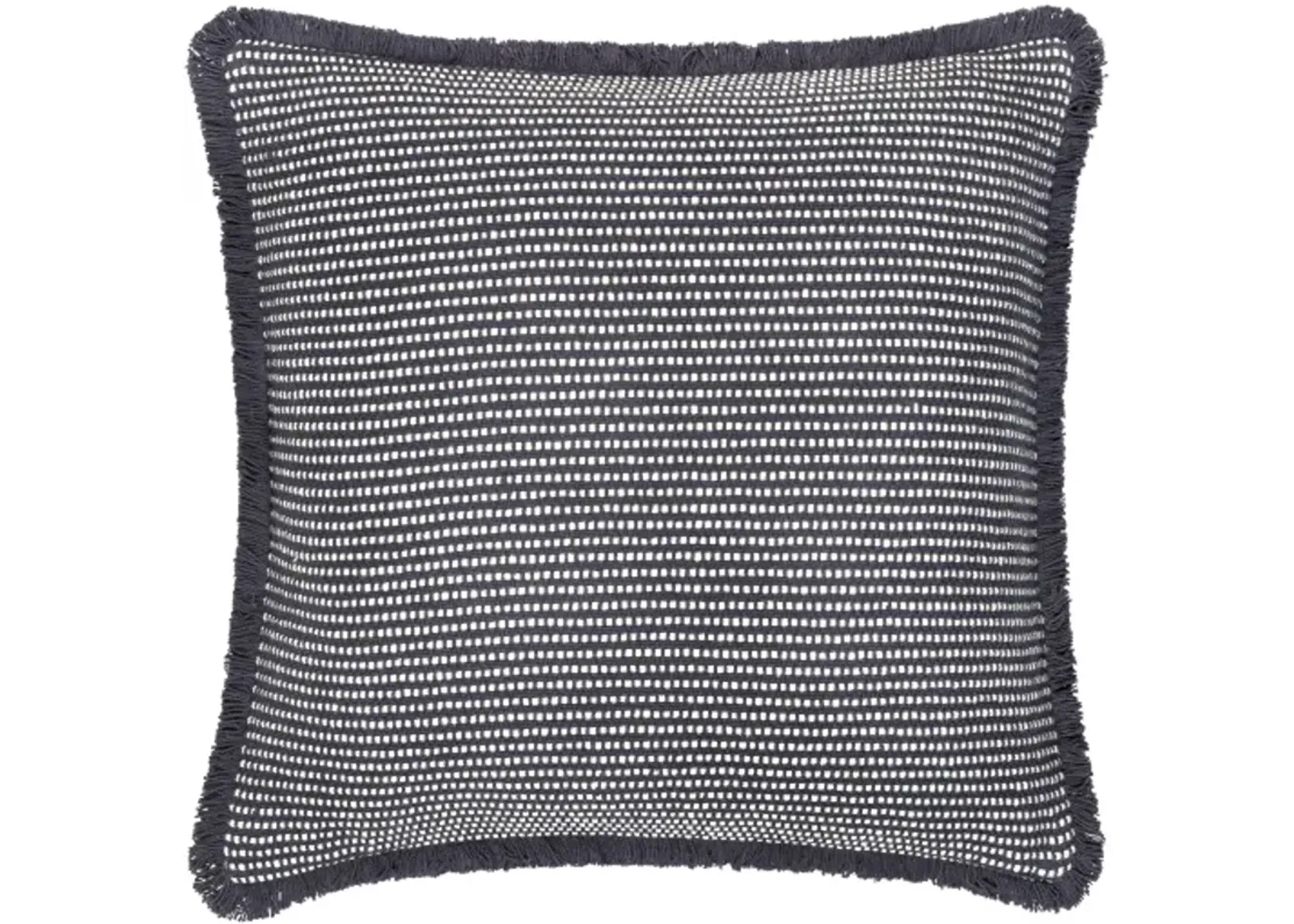 Cotton Fringe CTF-002 20"L x 20"W Accent Pillow