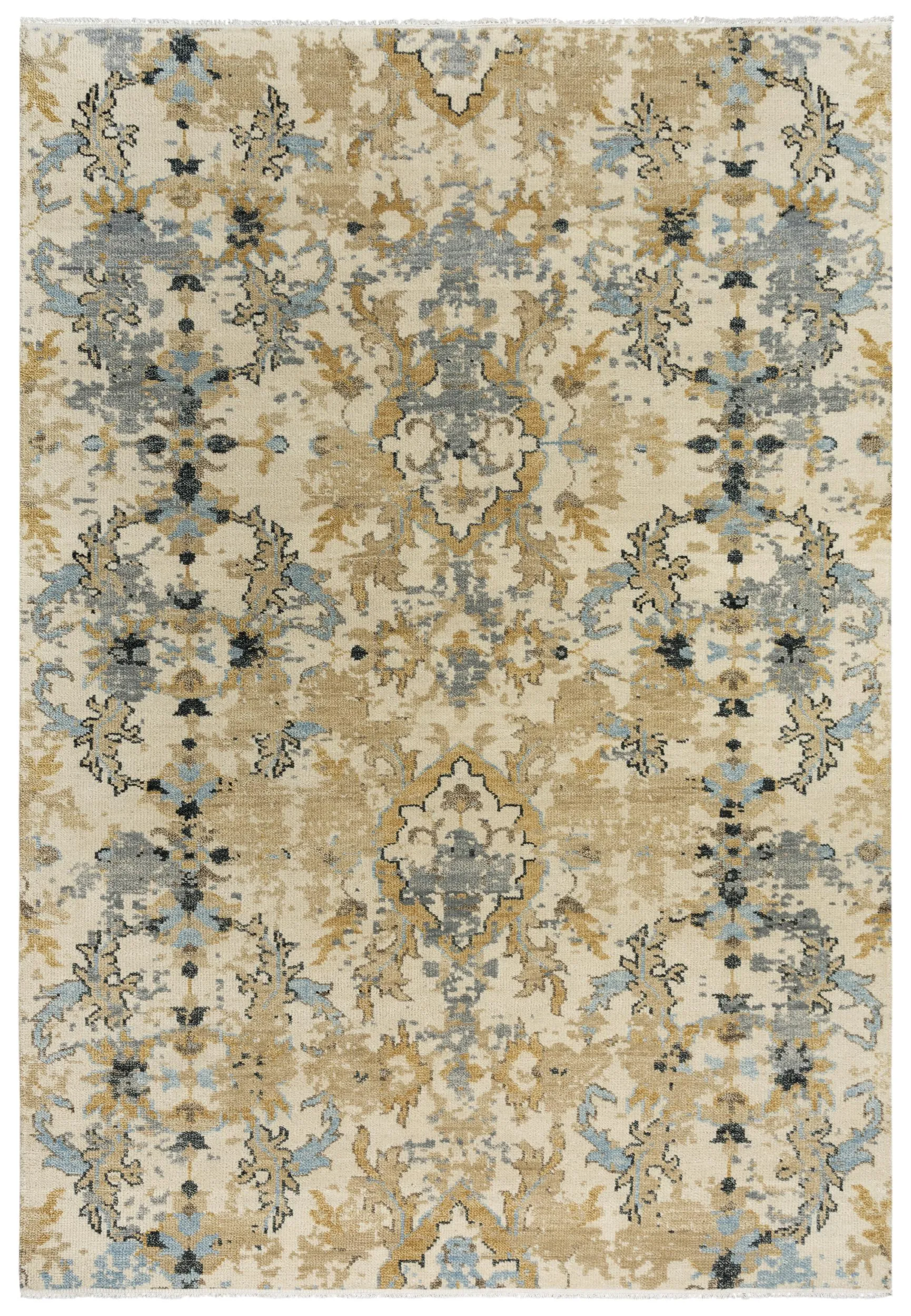 Belmont Beige  Hand Spun Wool 2' x 3'  Rectangle Rug