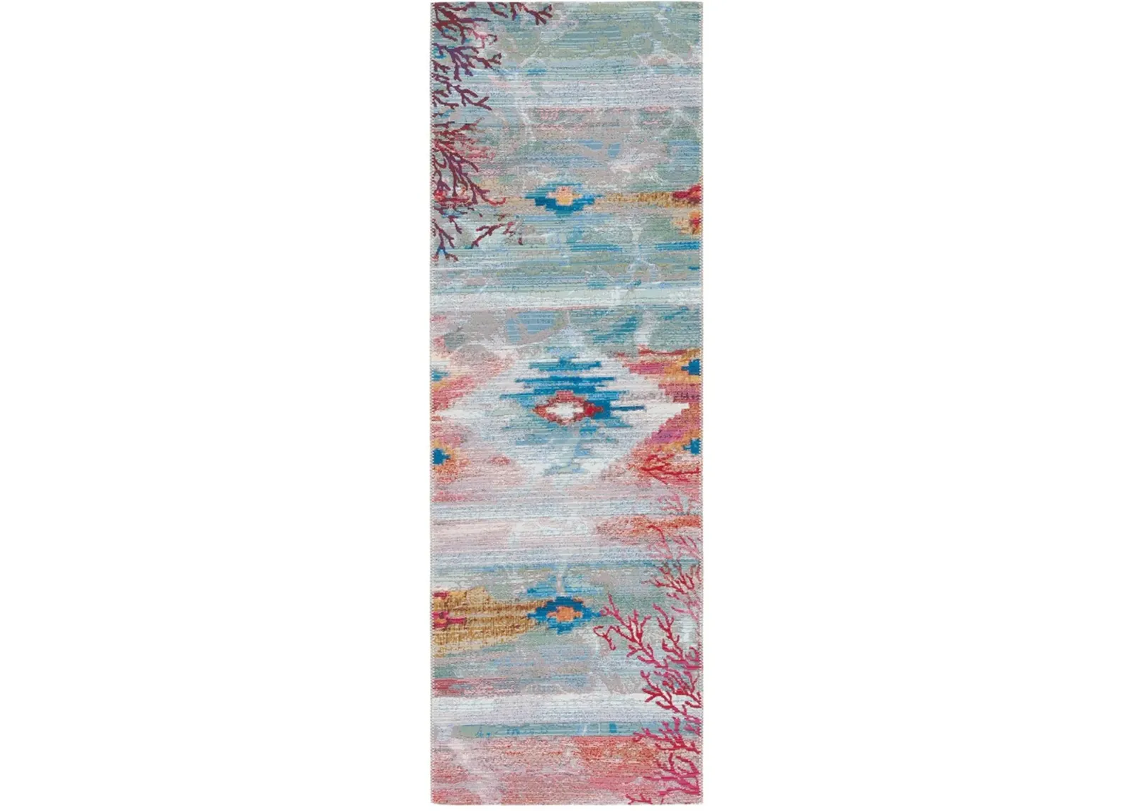 BARBADOS 554 Blue 2'-8' X 8' Runner Rug