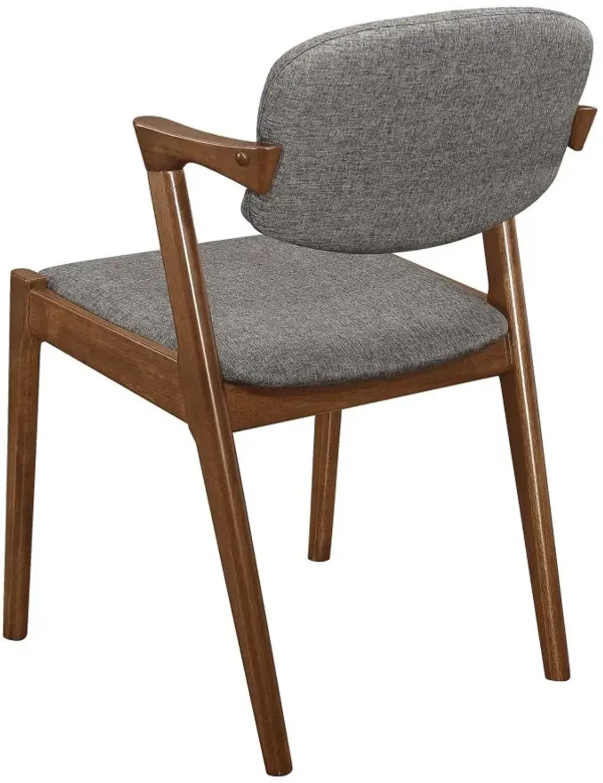 Malone Dining Side Chairs Grey and Dark Walnut (Set of 2)