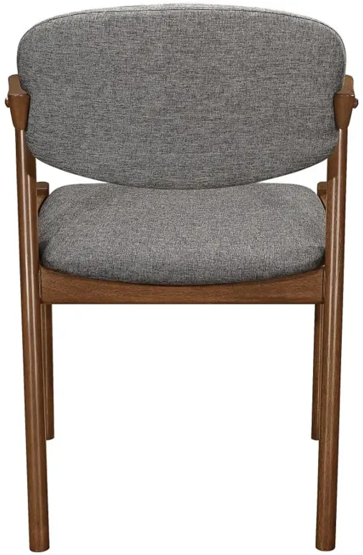 Malone Dining Side Chairs Grey and Dark Walnut (Set of 2)