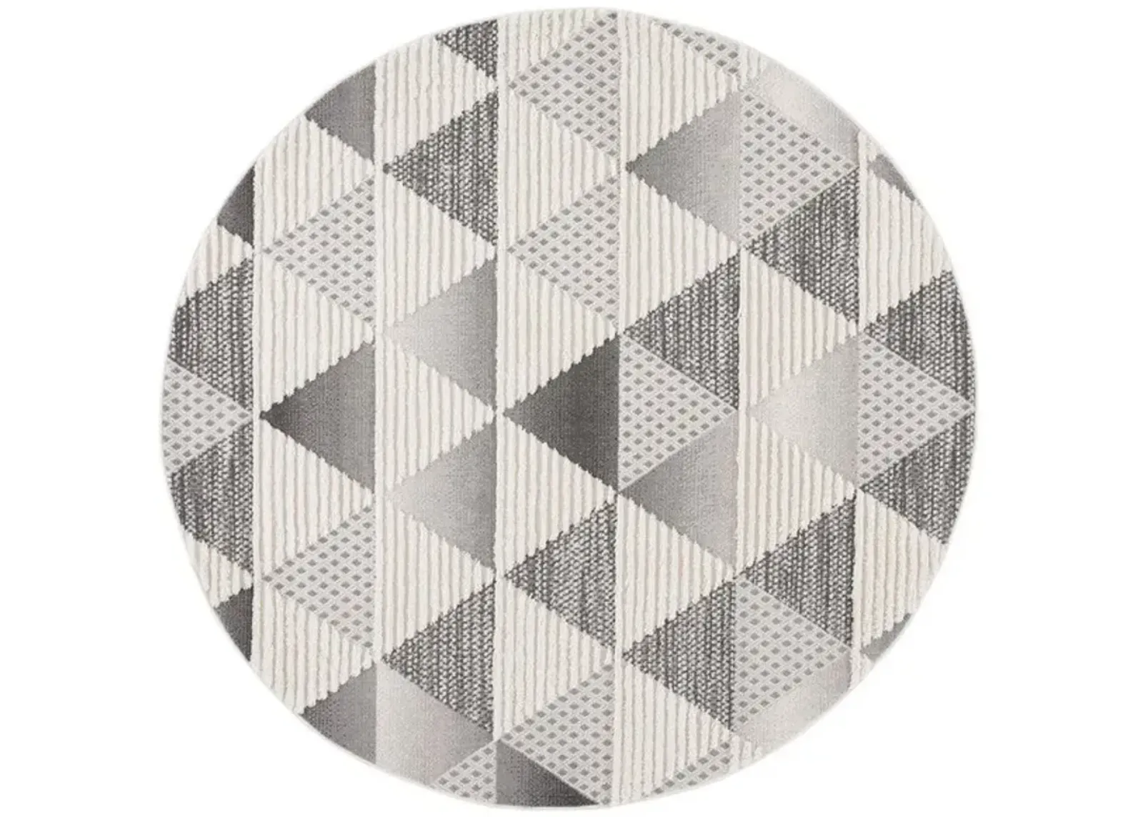 URBAN 206 Grey  6'-7' X 6'-7' Round Round Rug