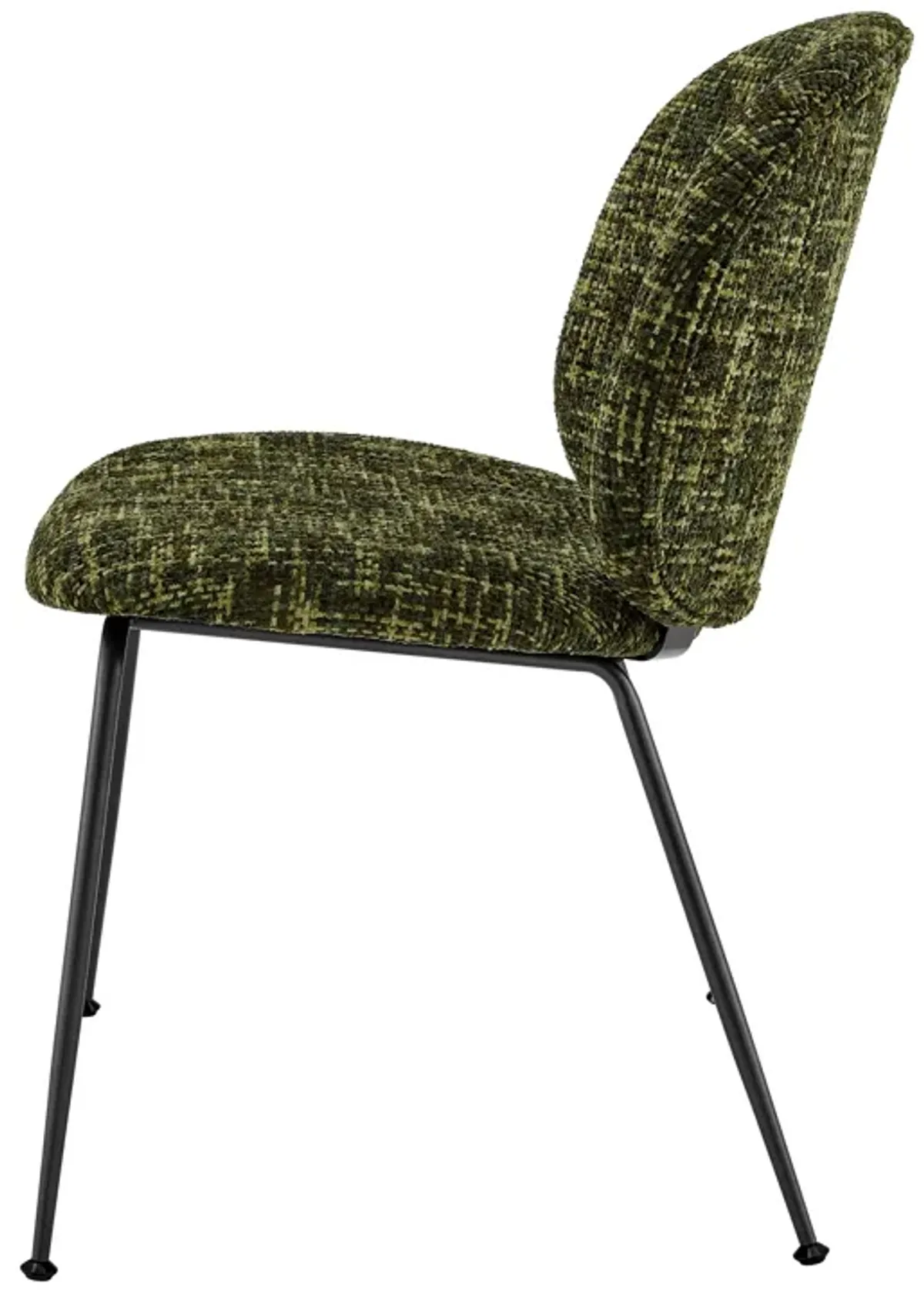 Nisha KD Fabric Dining Side Chair, Allure Green