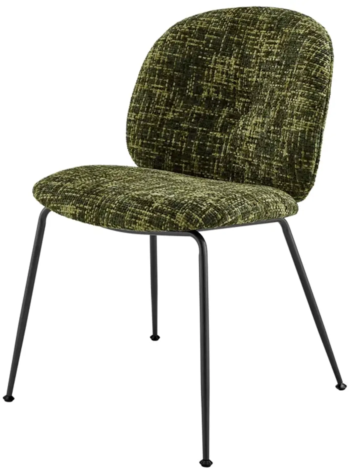 Nisha KD Fabric Dining Side Chair, Allure Green