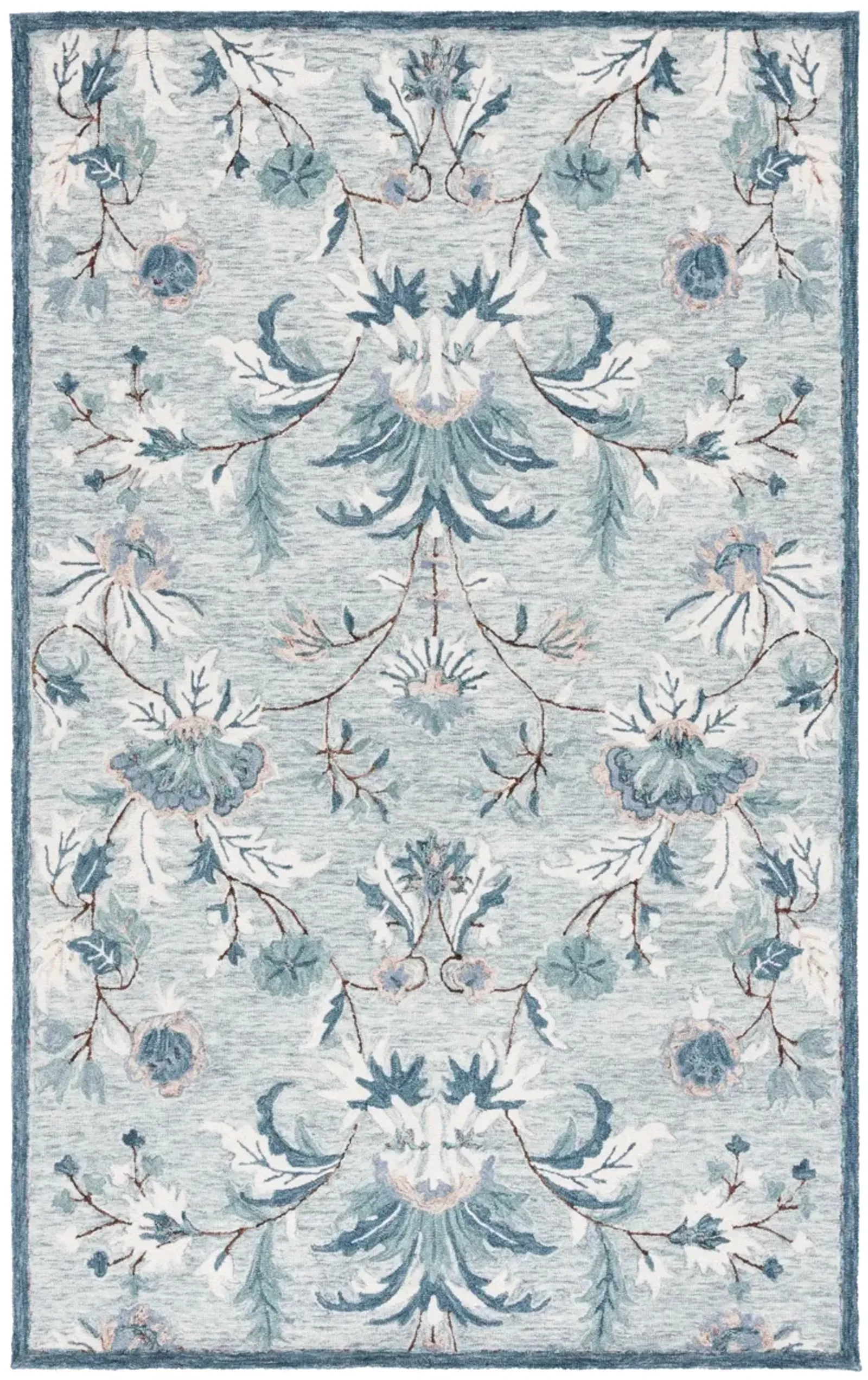 BLOSSOM 572 GREY  4' x 6' Small Rectangle Rug