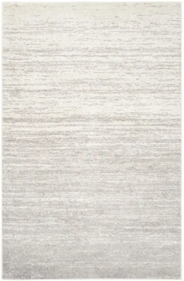 Adirondack Contemporary Ivory / Silver 11' X 11' Round Powerloomed Rug