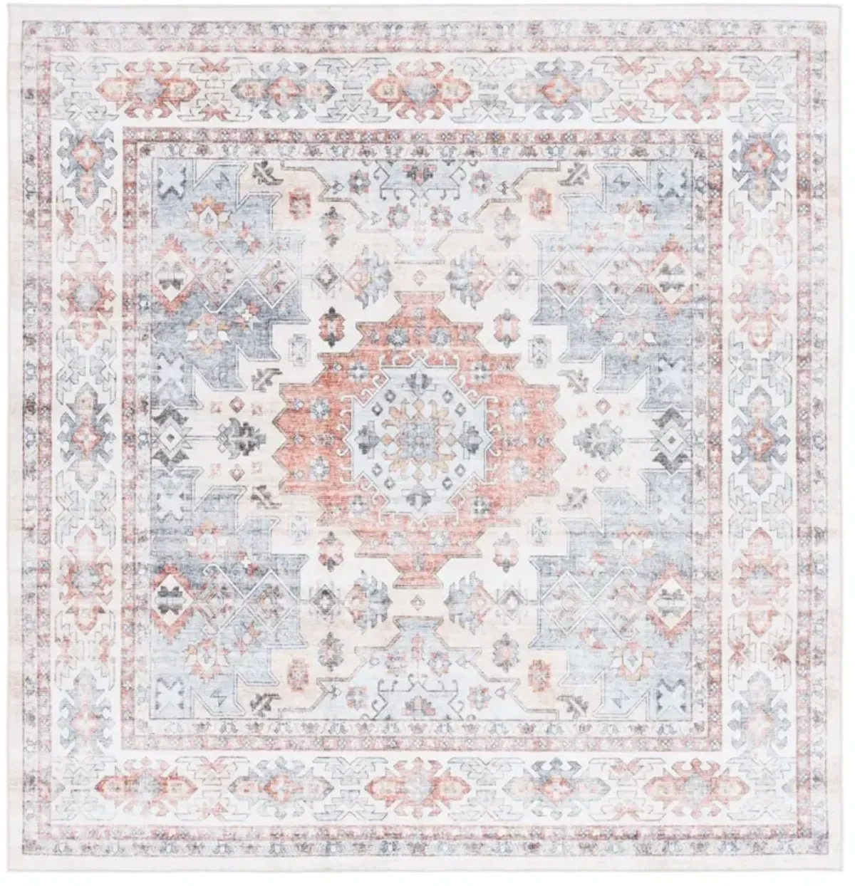ARIZONA 512 RUST  6' x 6' Square Square Rug
