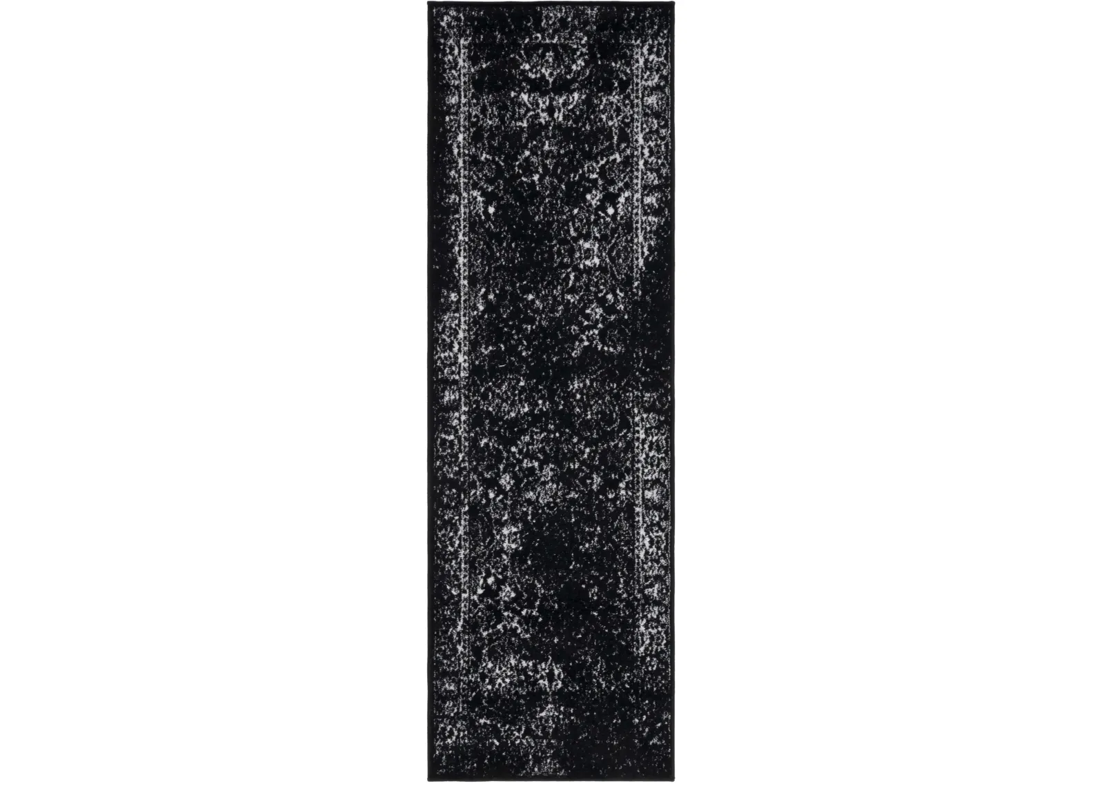 ADIRONDACK 109 BLACK  2'-6' x 12' Runner Rug