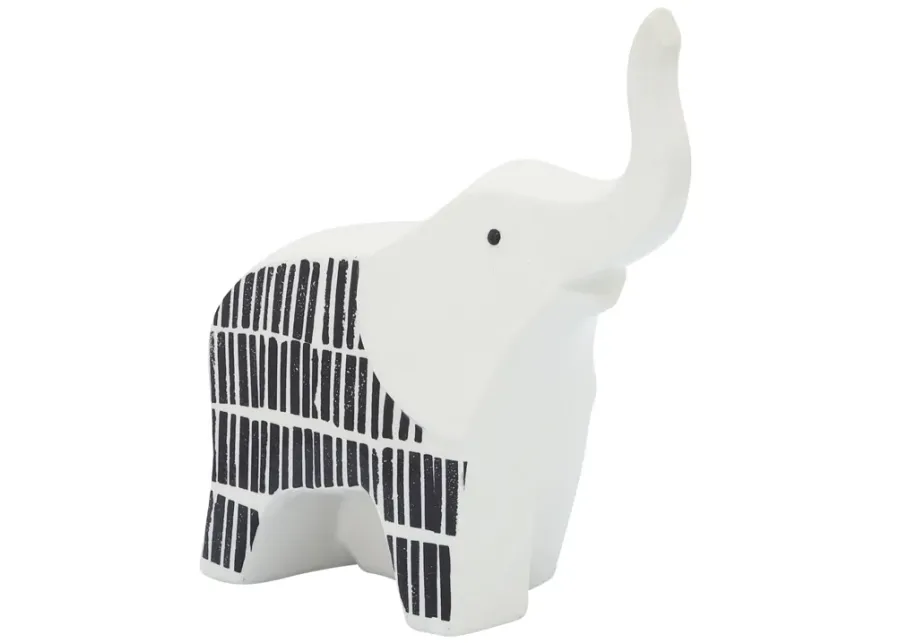 Ceramic 7"l Elephant Trunk Up