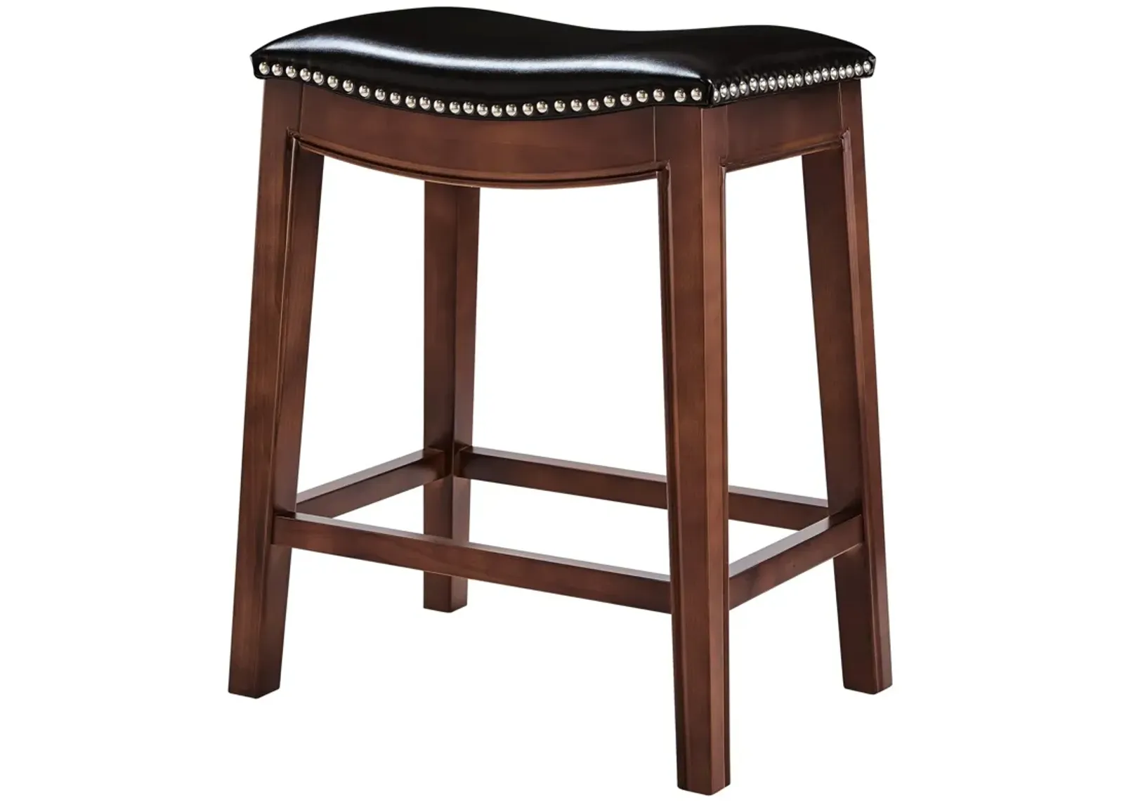 Elmo KD Bonded Leather Counter Stool, Brown