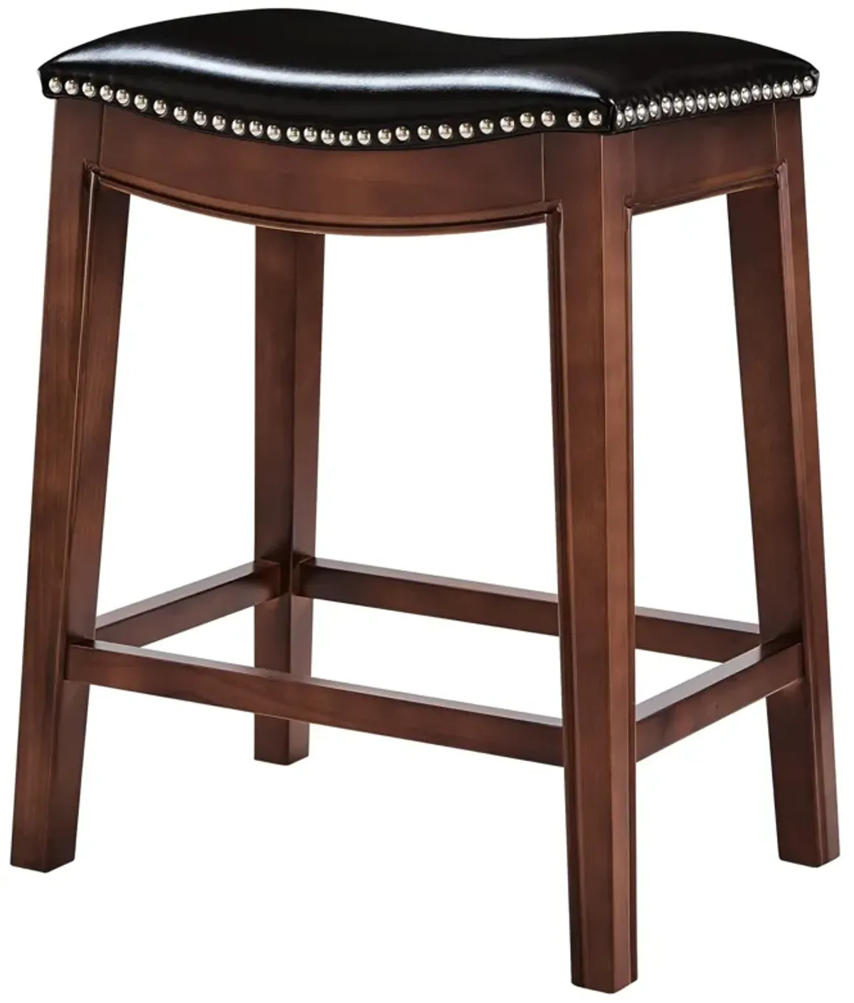 Elmo KD Bonded Leather Counter Stool, Brown