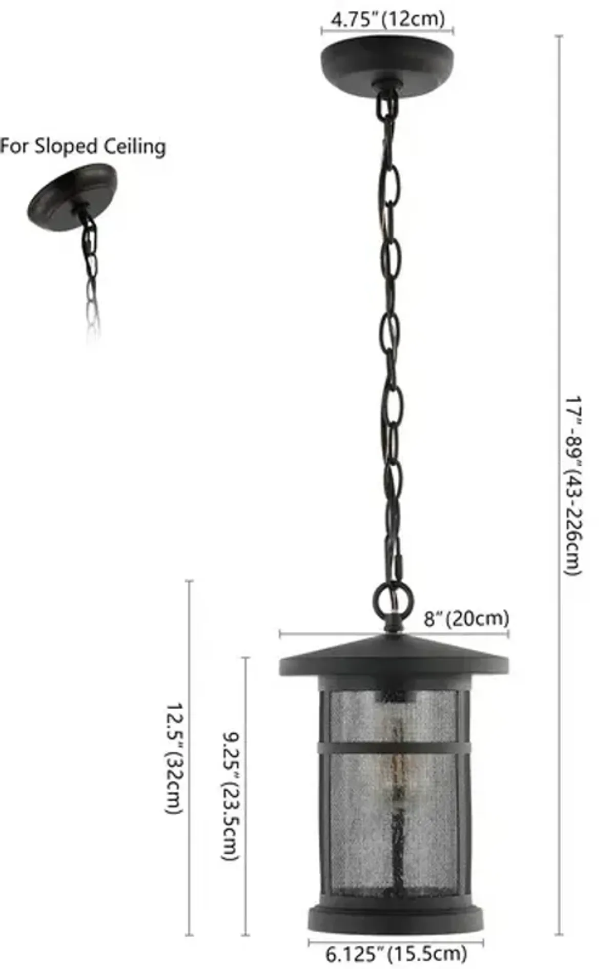 OSPREY OUTDOOR PENDANT/BLACK