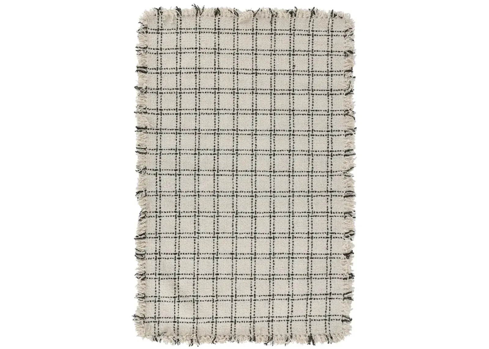 Bradbury Wool Check Ivory/Black 