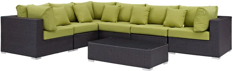 Convene 7 Piece Outdoor Patio Sectional Set