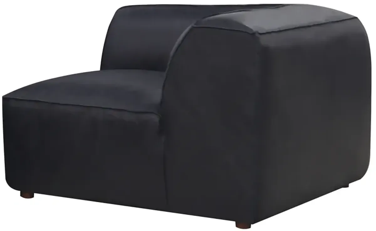 FORM CORNER CHAIR VANTAGE BLACK LEATHER