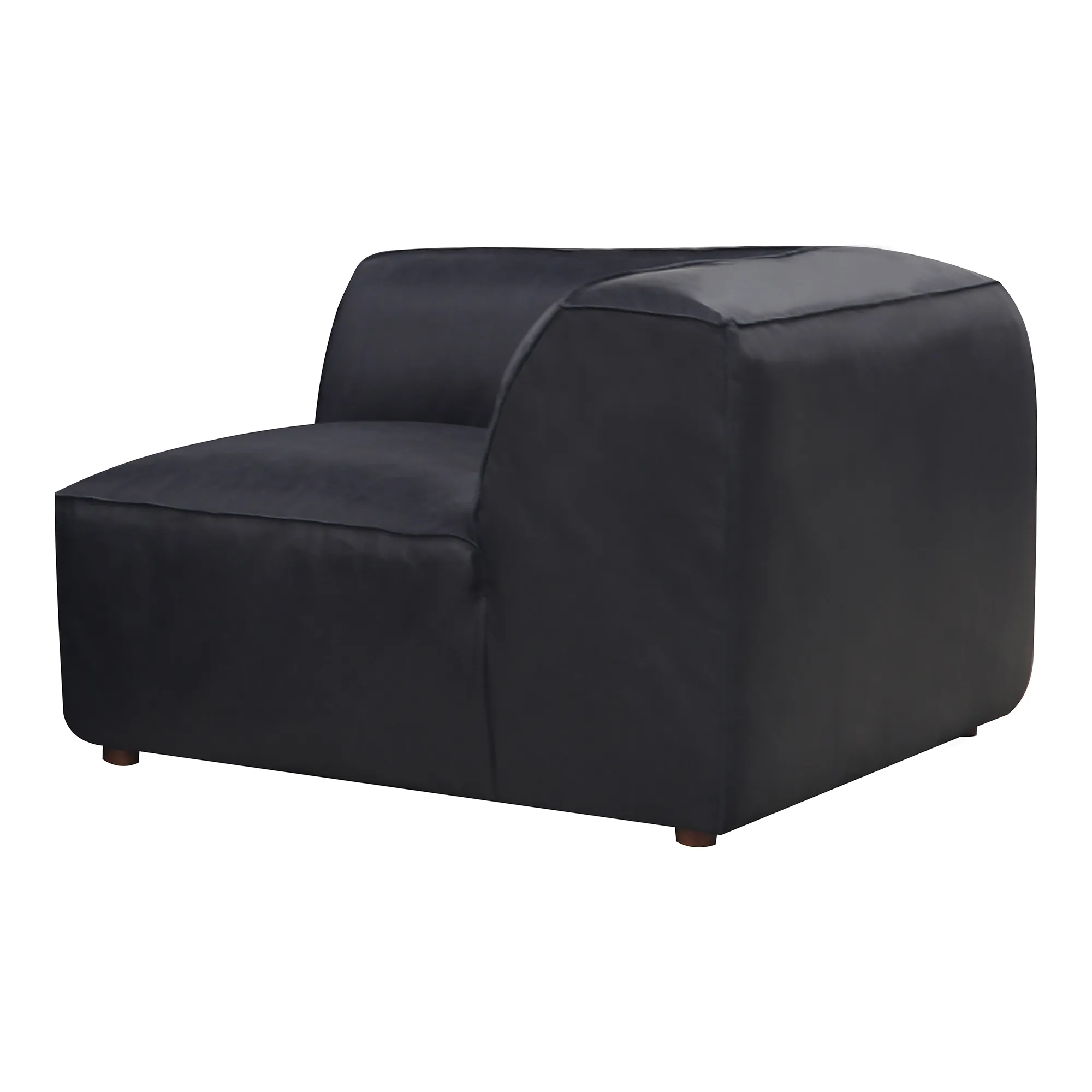 FORM CORNER CHAIR VANTAGE BLACK LEATHER