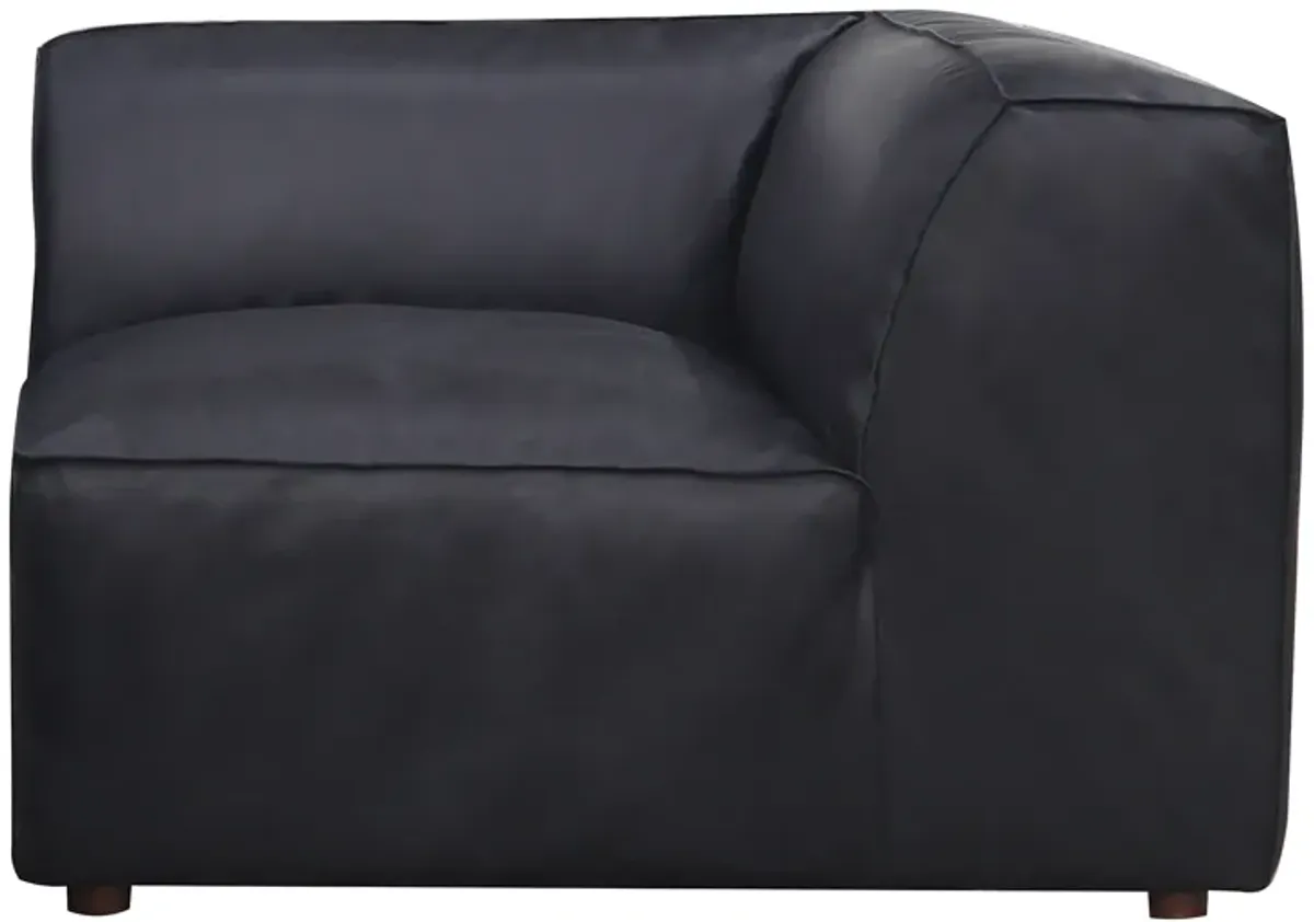 FORM CORNER CHAIR VANTAGE BLACK LEATHER