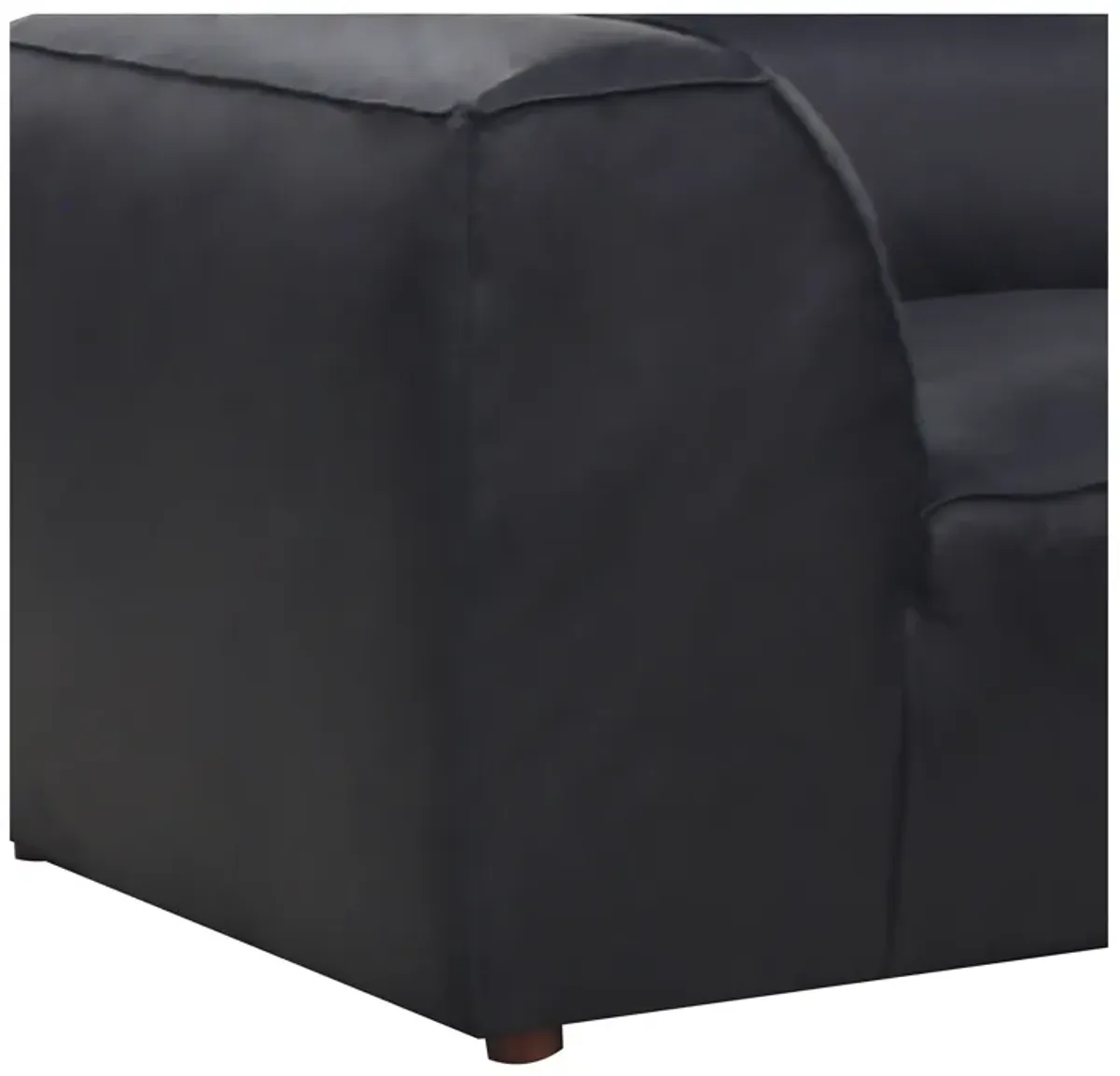 FORM CORNER CHAIR VANTAGE BLACK LEATHER