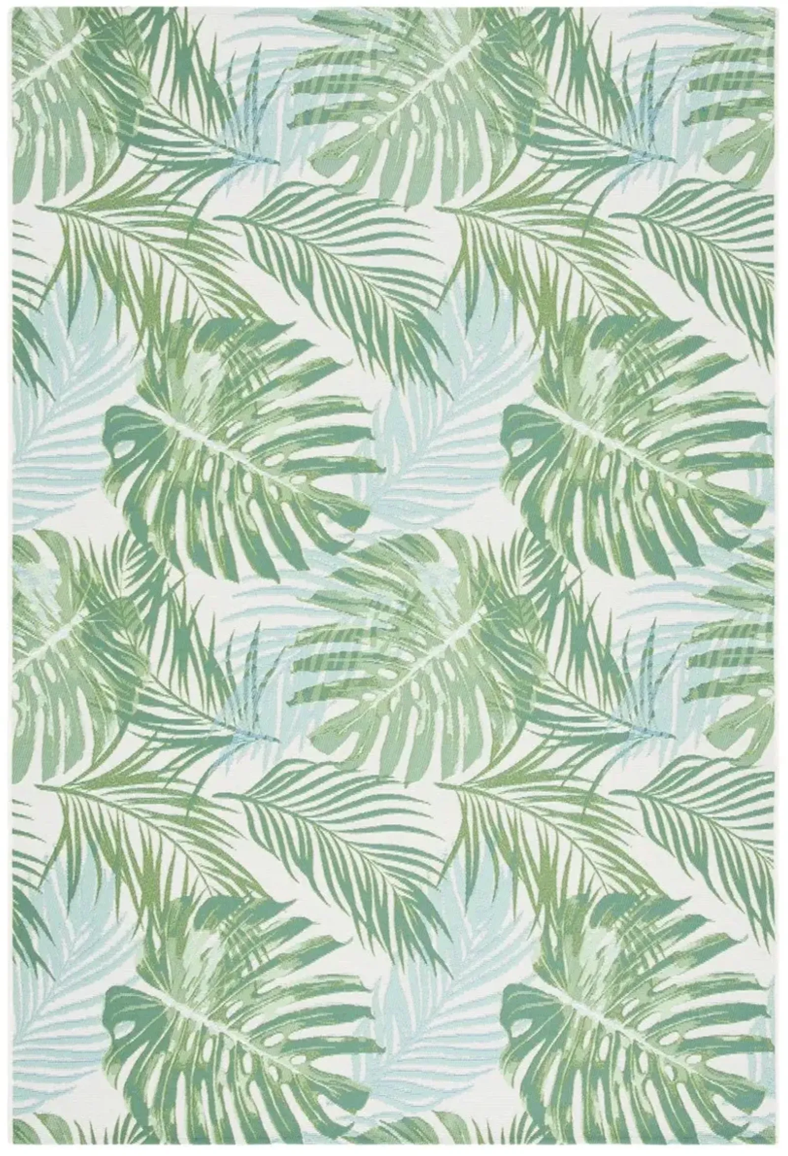 BARBADOS 592 Green 4' X 6' Small Rectangle Rug