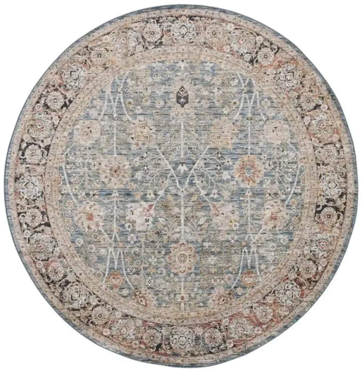SILVERADO 112 Blue  6'-4' x 6'-4' Round Round Rug