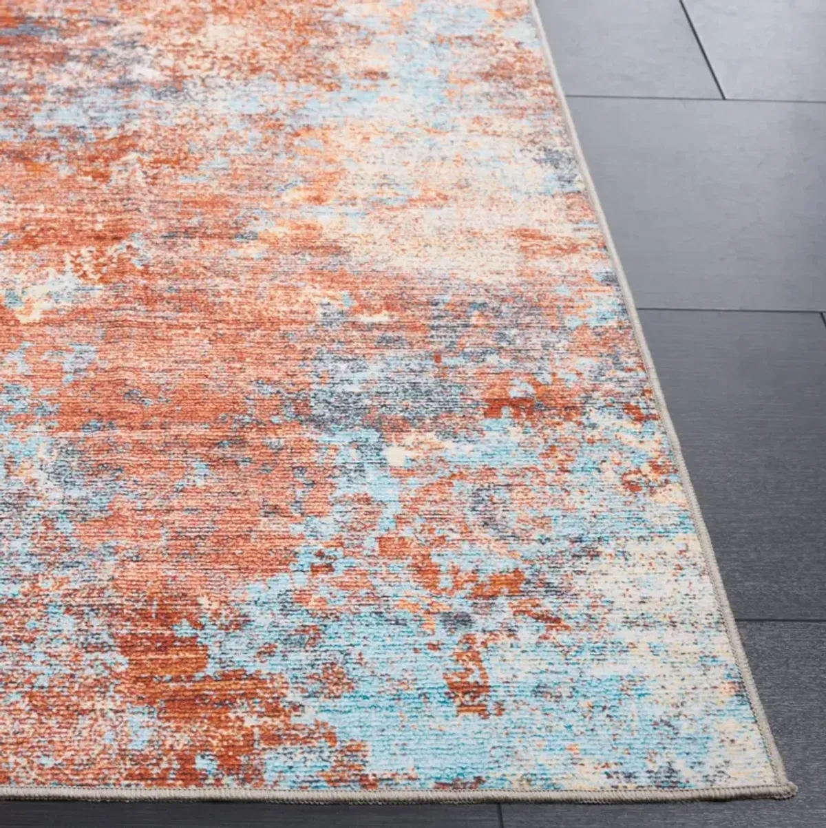 MALIBU 943 RUST  2'-6' x 8' Runner Rug