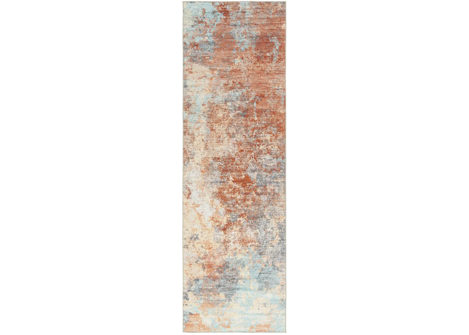 MALIBU 943 RUST  2'-6' x 8' Runner Rug