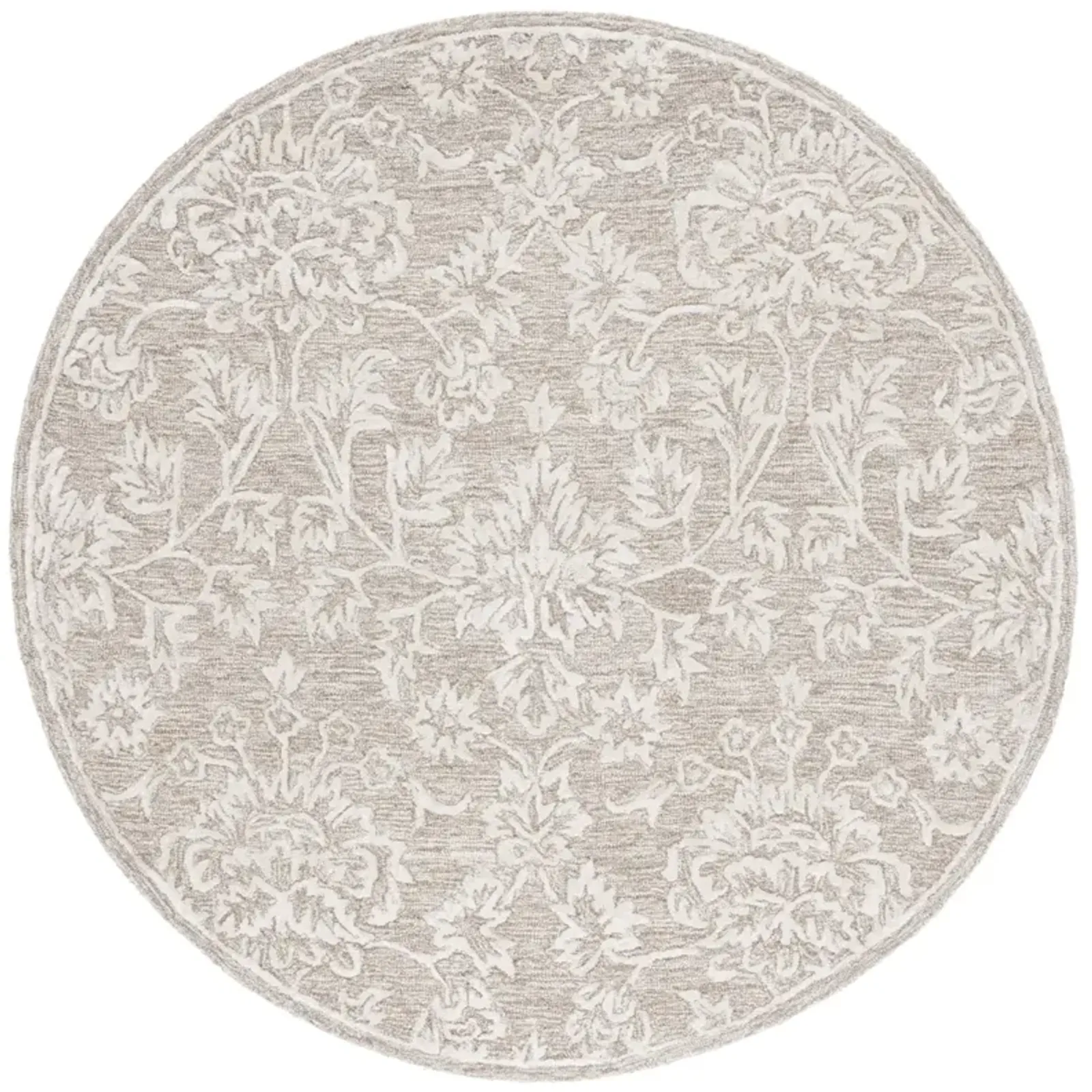 GLAMOUR 551 BEIGE  6' x 6' Round Round Rug