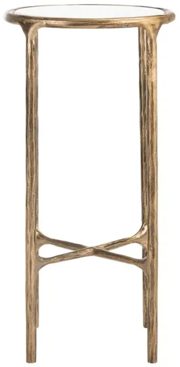 JESSA METAL TALL RD END TABLE