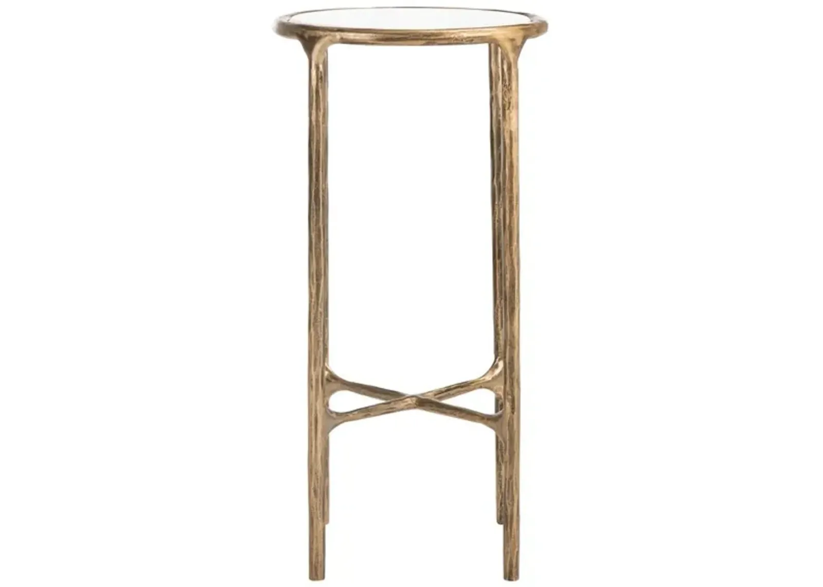 JESSA METAL TALL RD END TABLE