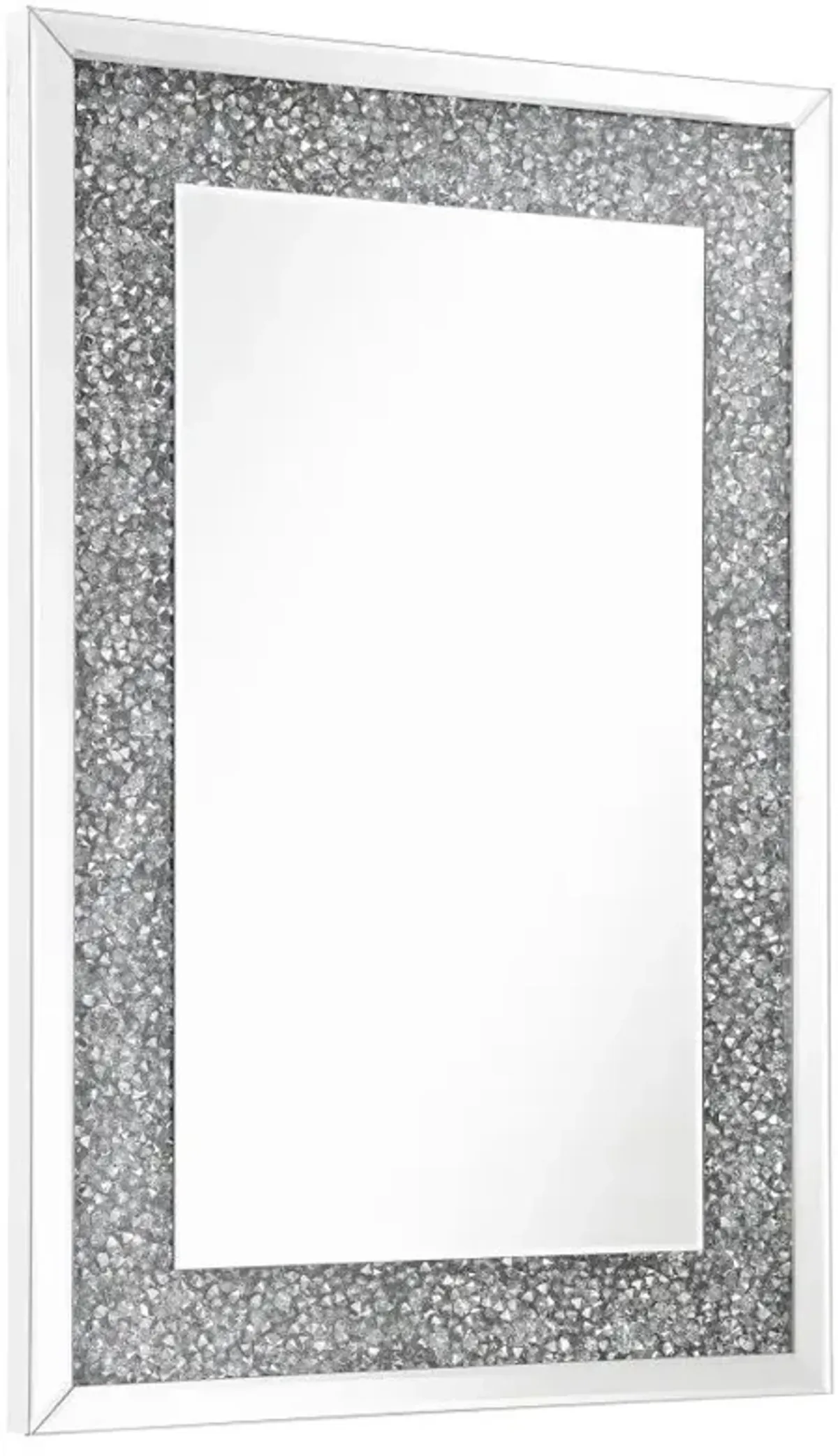 Valerie Crystal Inlay Rectangle Wall Mirror