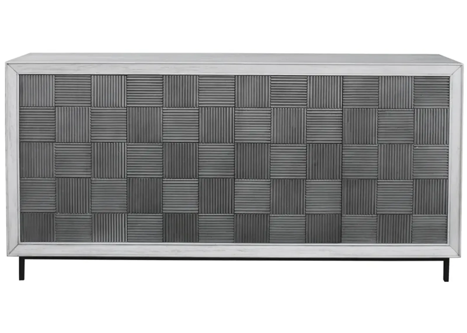 Checkerboard 4 Door Cabinet